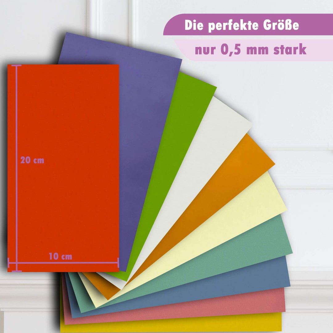 Wachsplatten zum Verzieren von Kerzen Pastell-Sortiment