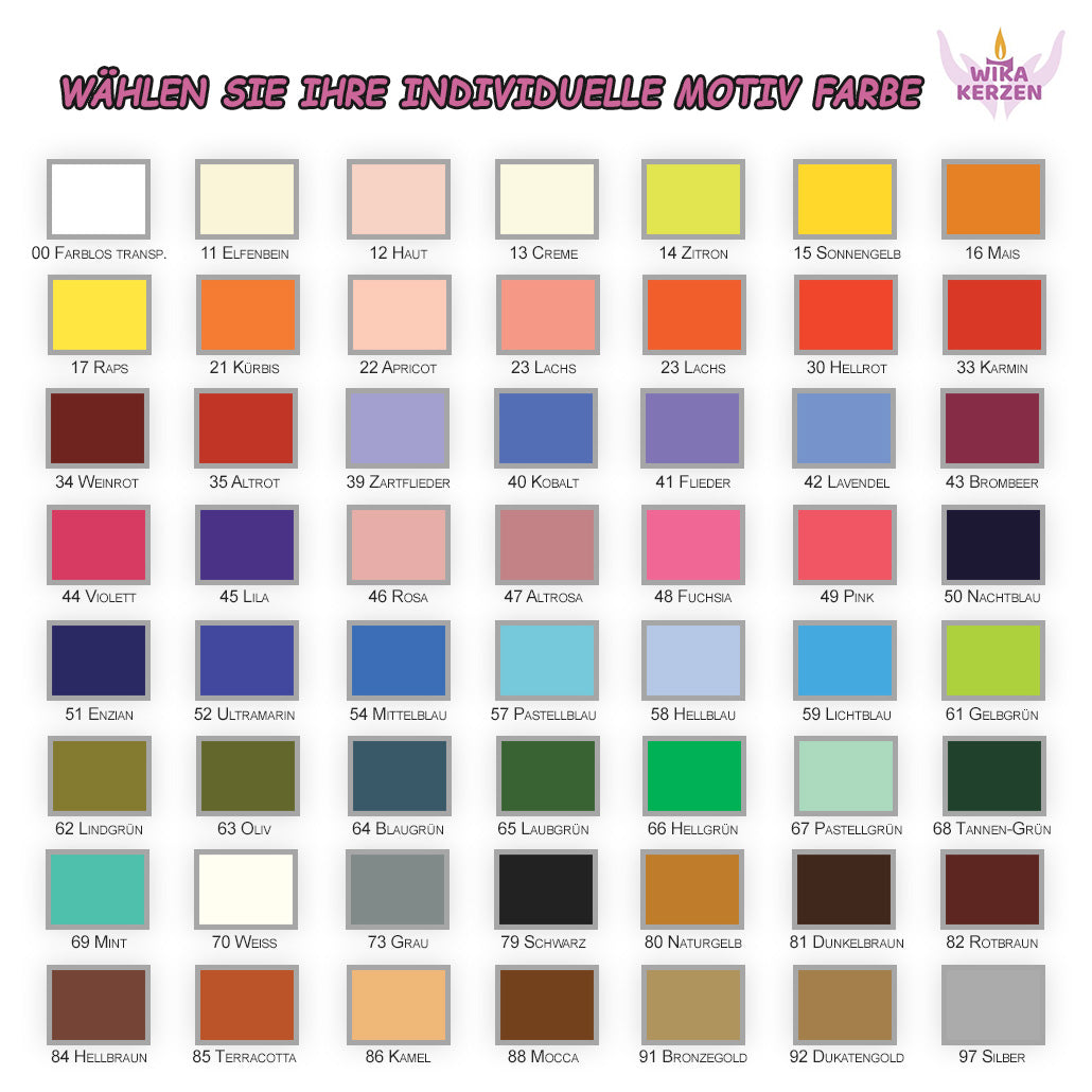Taufkerze Mädchen mit Name und Datum Lebensbaum Rosa Grün