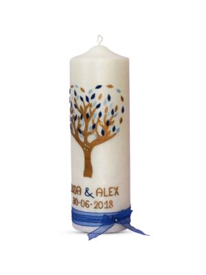 hochzeitskerze-brautkerze-traukerze-lebensbaum-perlmutt-blau-gold-mit-schleife (2)